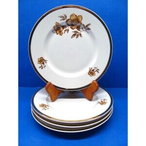 Arabia Finland Myrna  6 7/8" Dessert Bread Appetizer Plates Bundle of 4